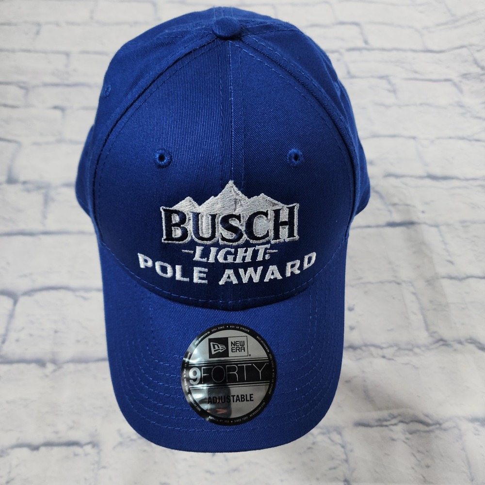 Busch Pole Award Kurt Busch 2018 Dega Stewart Haas Racing Team NASCAR Issued Hat - Picture 3 of 13